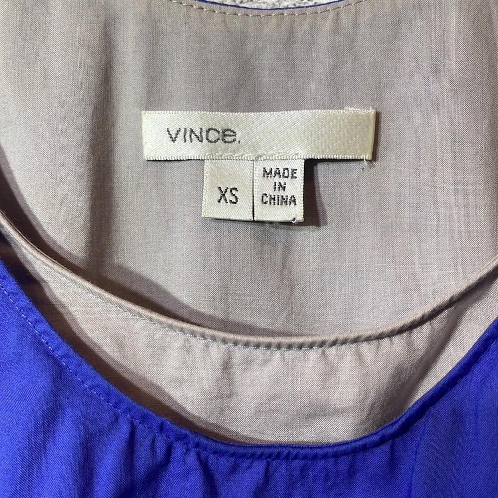Vince Azure Color Block Dress Size XS - Picture 6 of 7